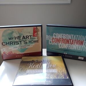 Joyce Meyer Inspirational Audio Set - Blue/Teal & Cream